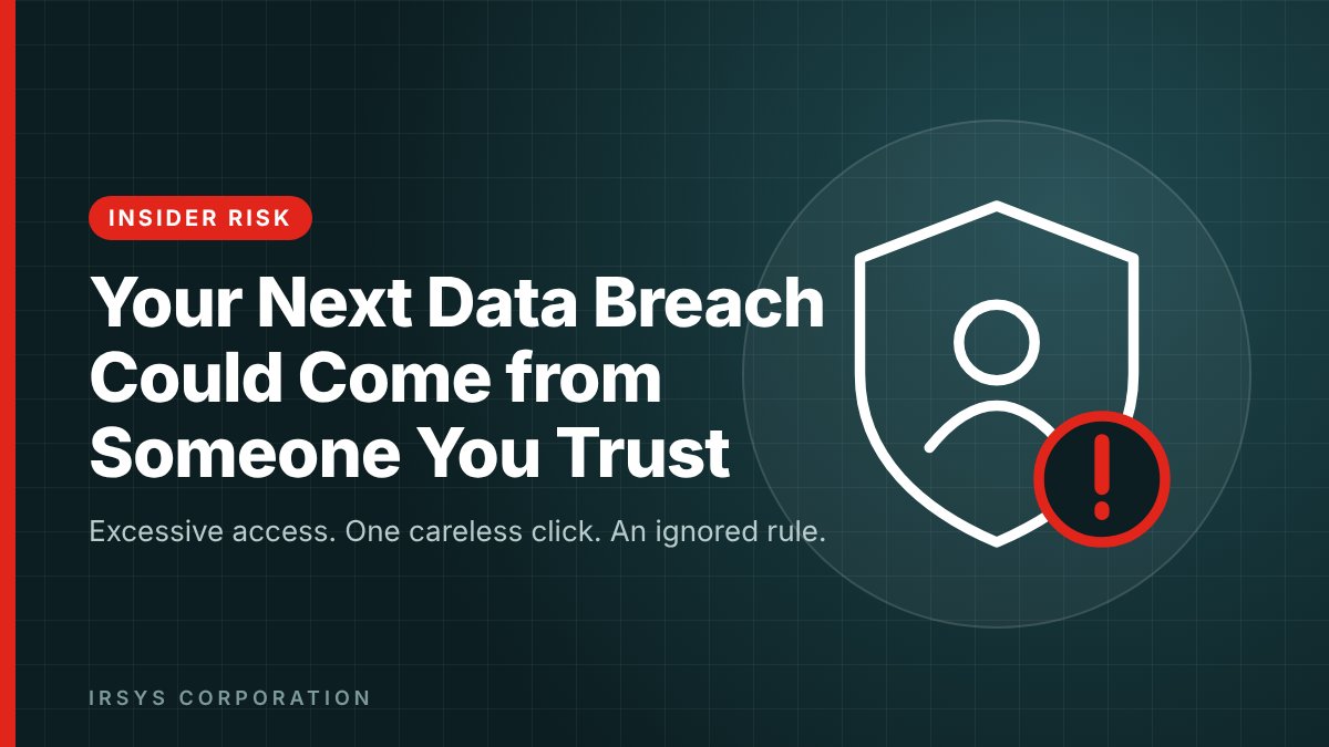 Insider threat data breach - shield with alert icon